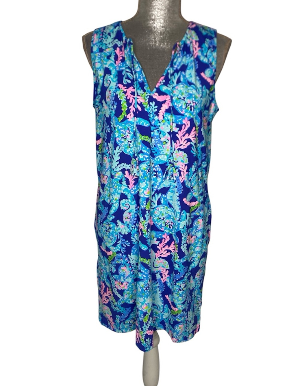 NWOT Lilly Pulitzer Johana Cover-Up Beach Swim Dress M Turtle Villa